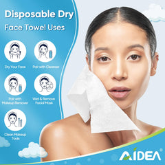 AIDEA towel held in hand illustrating XL size and coverage