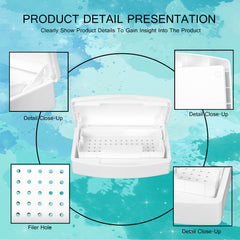 Aifeiter sterilizing box on a salon workstation illustrating professional use