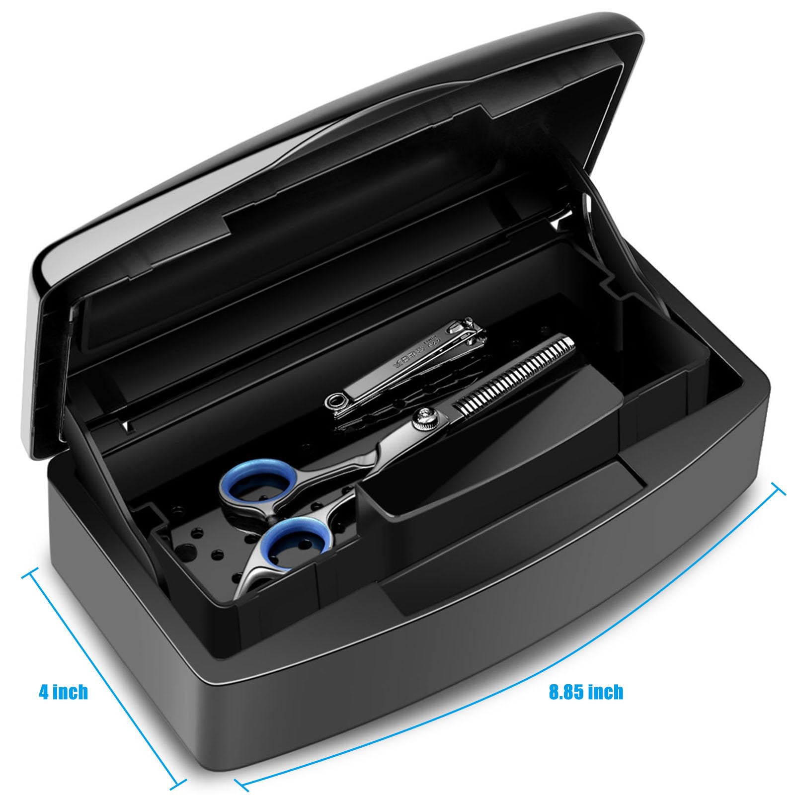 Aifeiter lid open with tray lifted showing easy access and handling