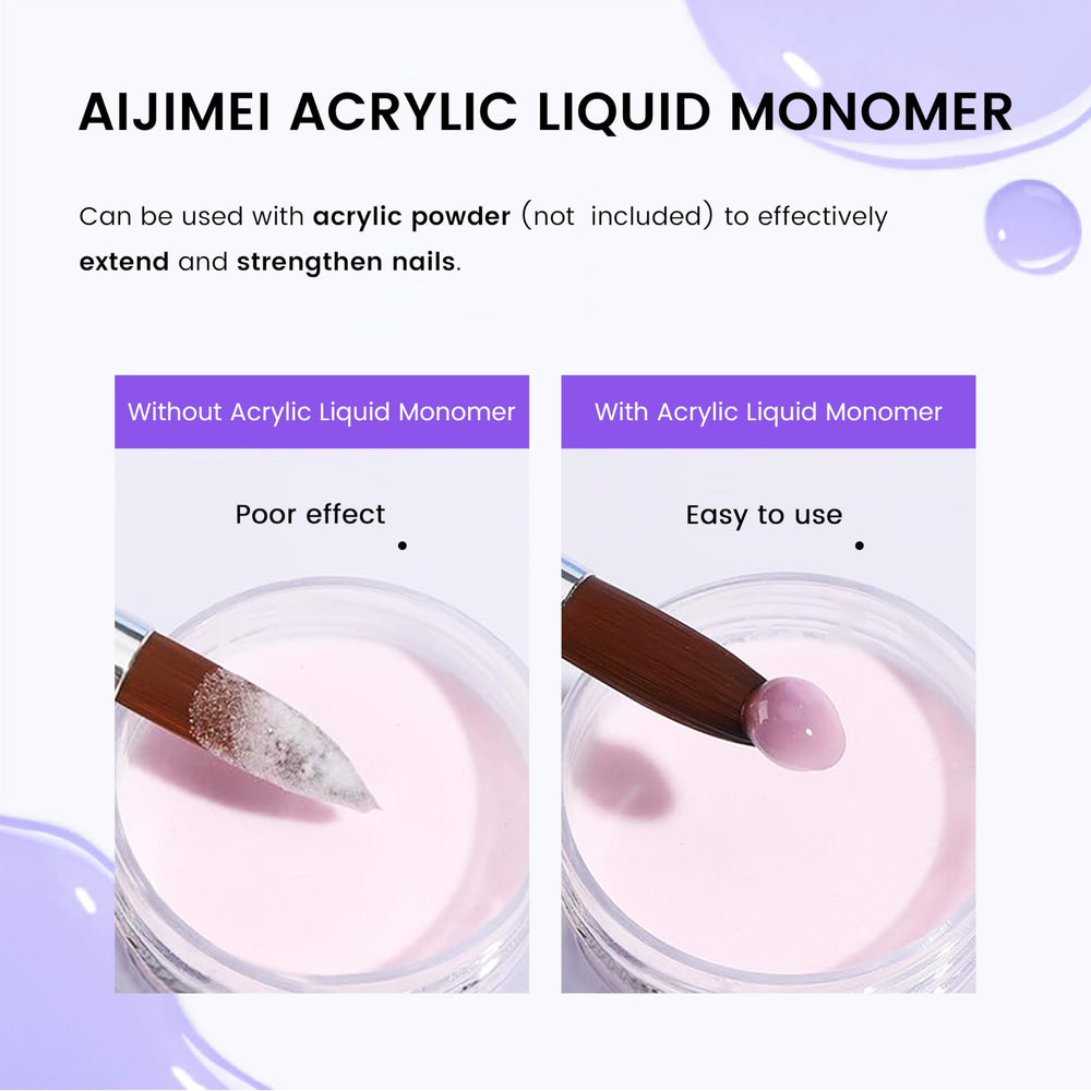 AIJIMEI brush holding an acrylic bead showing smooth workable consistency