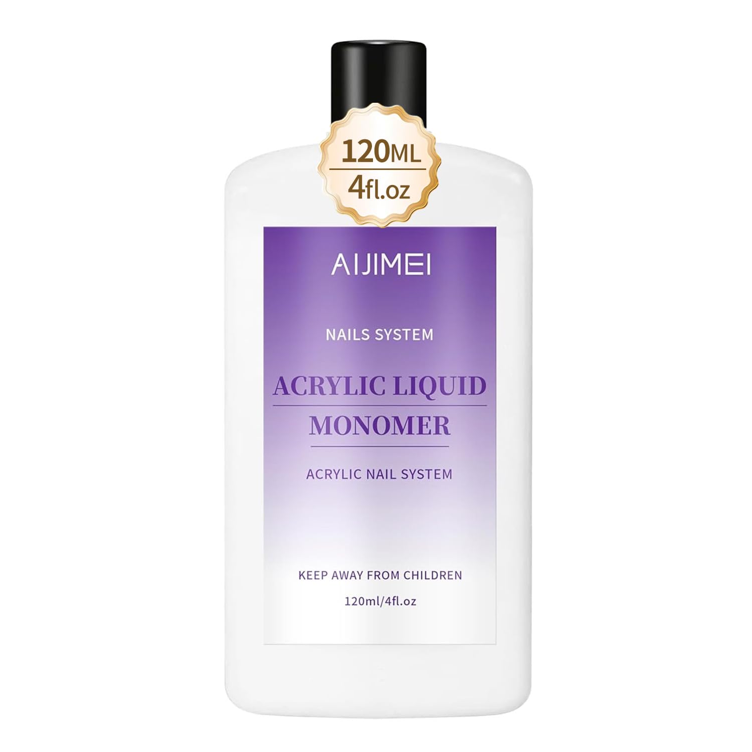 AIJIMEI front bottle showing clear monomer for consistent bead formation