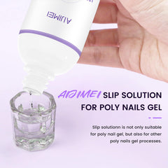 AIJIMEI application in use with hands shaping nails for controlled, professional finish