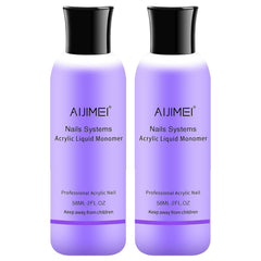 AIJIMEI front bottle 120ml showing clear monomer and professional packaging benefit