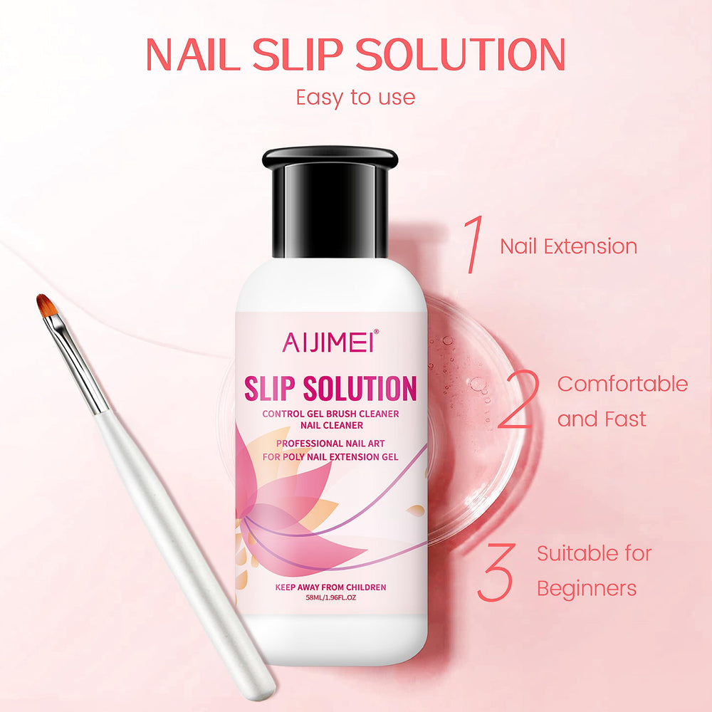 AIJIMEI glass crystal cup with slip solution for tidy dipping and measured use