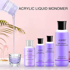 AIJIMEI pouring monomer with acrylic bead forming to show consistent working time benefit