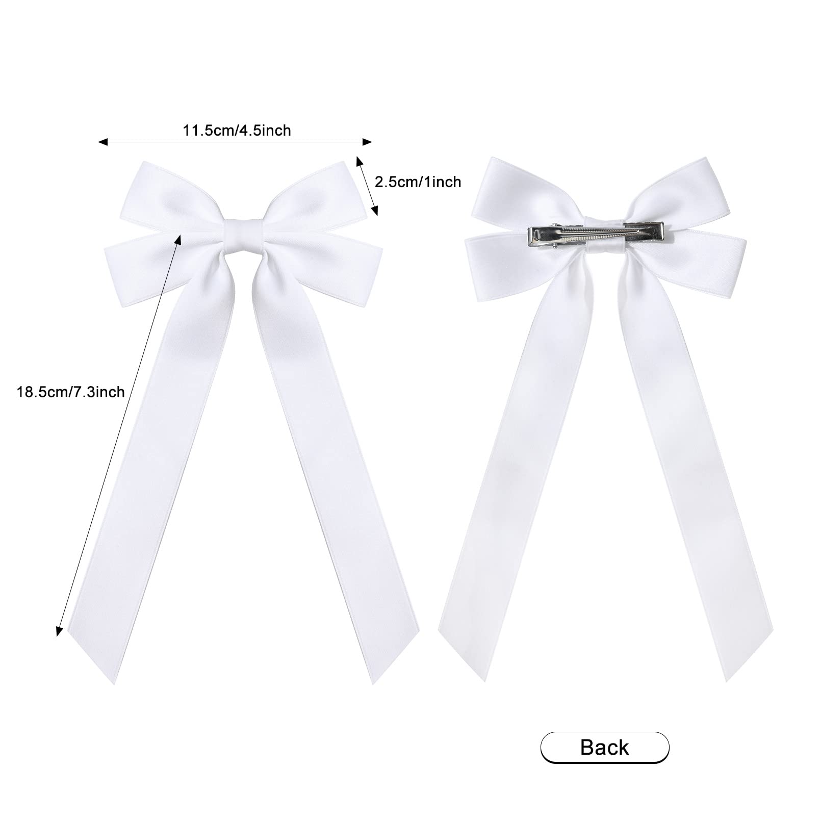Aileam bow clipped in a child's ponytail offering quick styling and tidy appearance