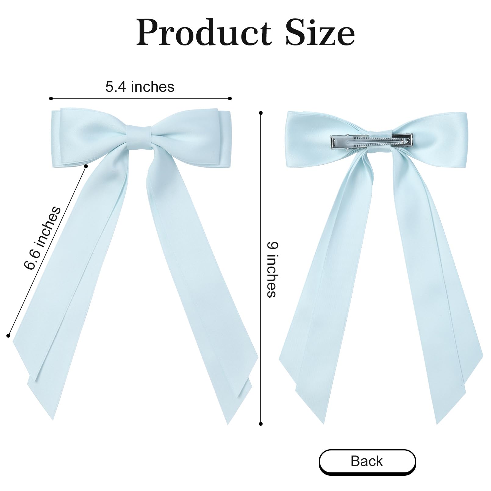 Aileam bow in ponytail styling demonstrating easy clip-on convenience