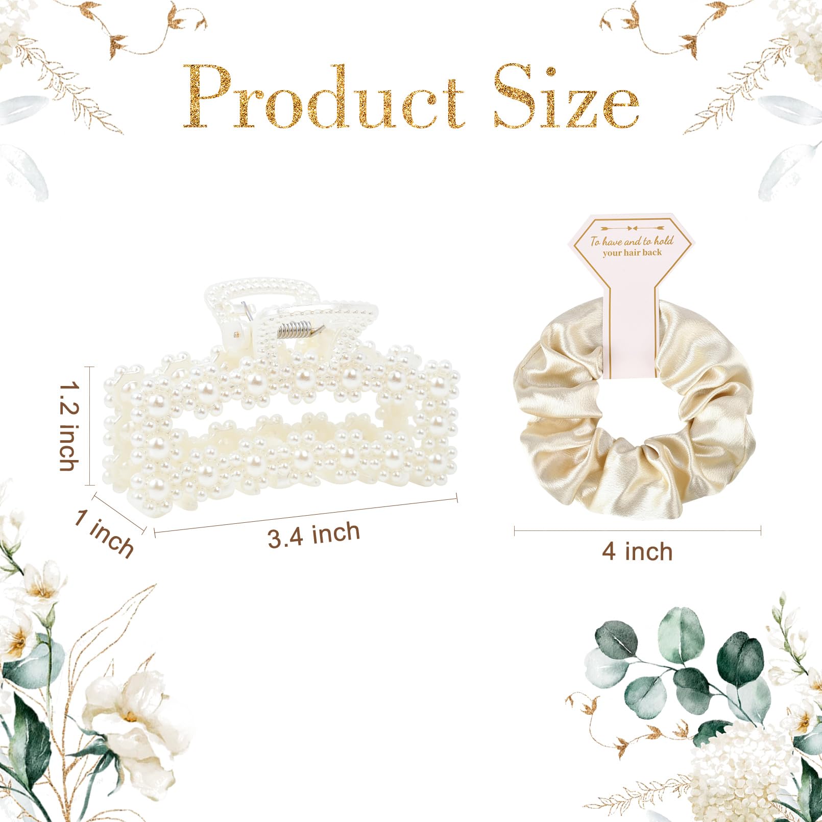 Aileam hair claws held in hand showing size and easy portability