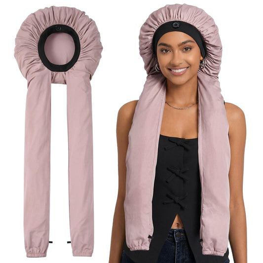 Aileam bonnet front view showing roomy fit and protective design