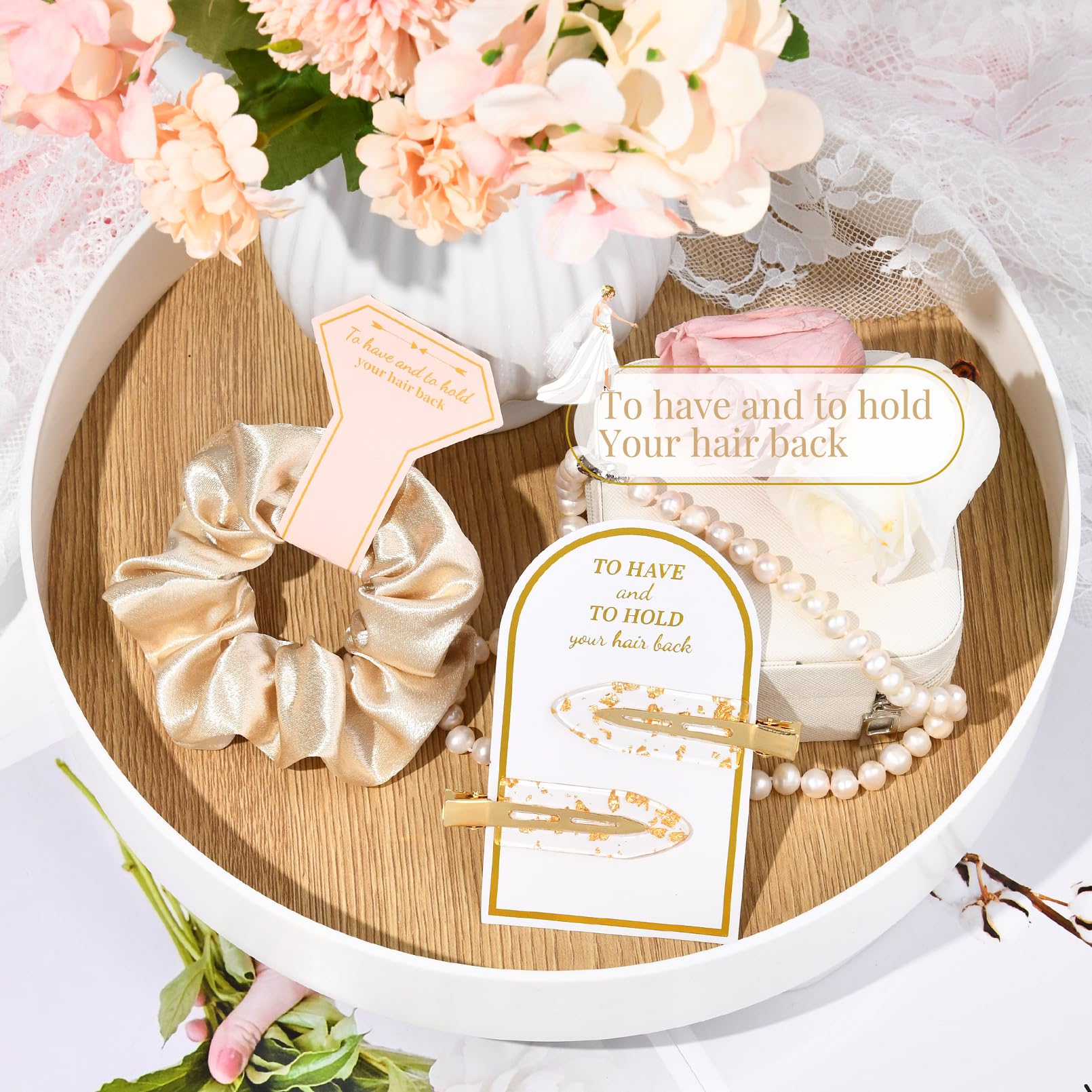 Aileam scrunchie in bridal hairstyle demonstrating polished look