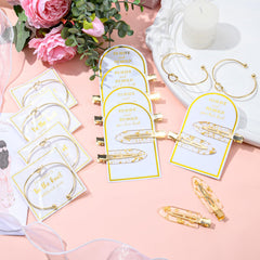 Aileam styled proposal box with clips and bracelet as elegant bridesmaid gifts