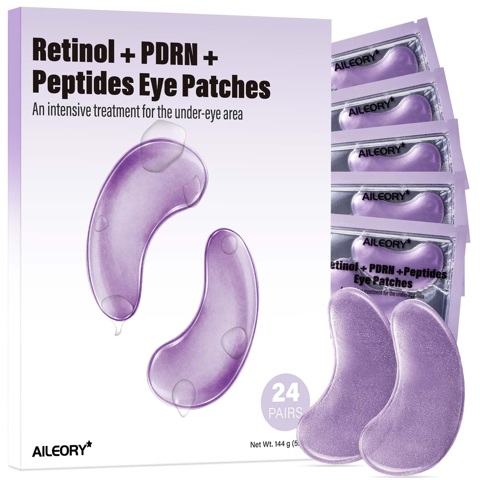AILEORY front packaging showing 24 pairs and product benefits