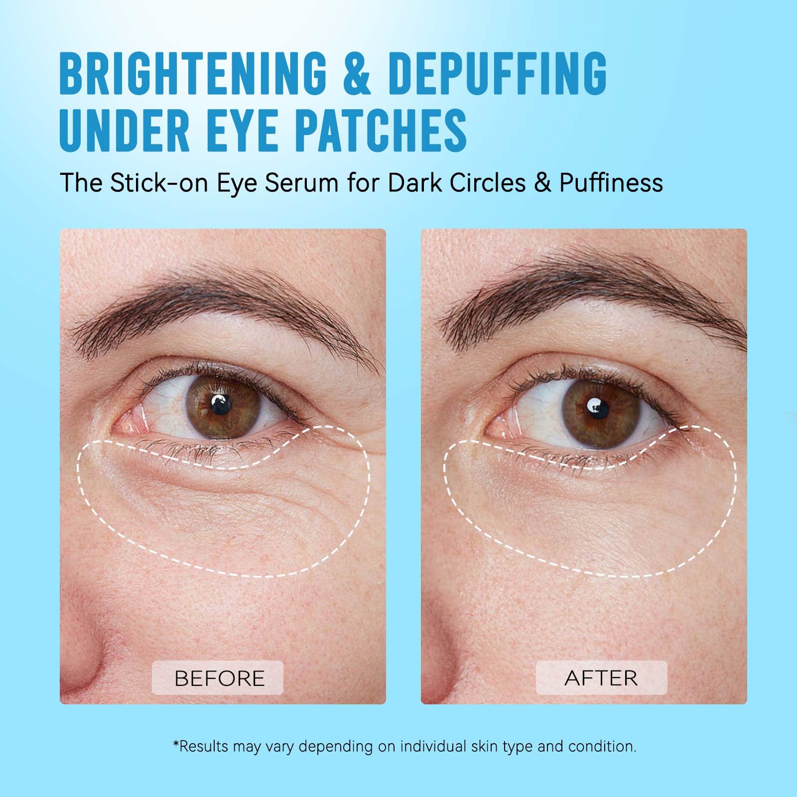 AILEORY ingredient label with niacinamide and caffeine callouts for targeted brightening benefit