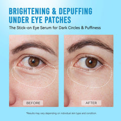 AILEORY ingredient label with niacinamide and caffeine callouts for targeted brightening benefit