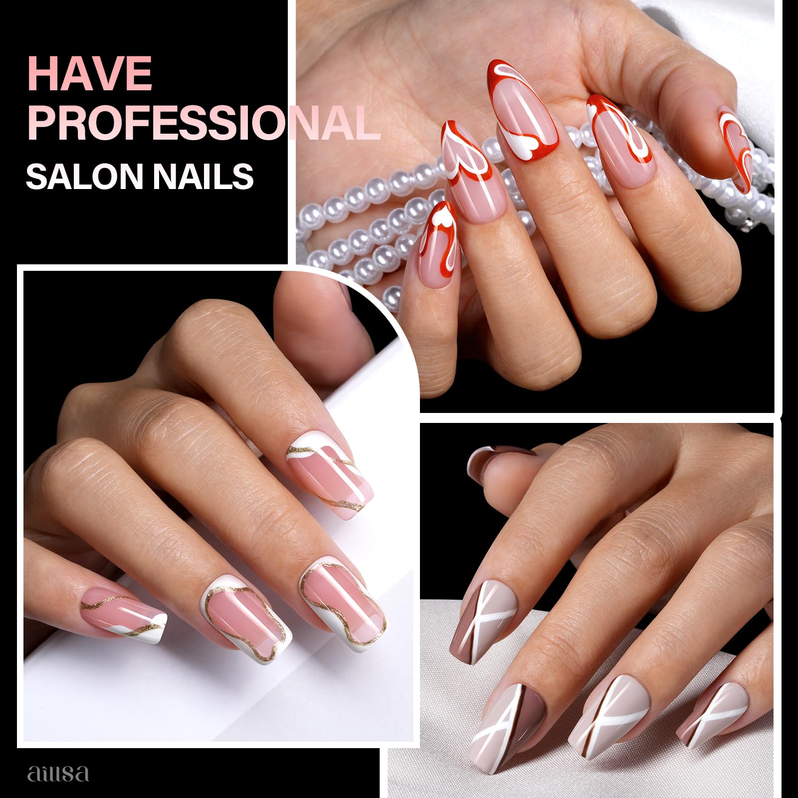AILLSA lifestyle desk manicure scene showing at-home DIY salon convenience