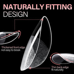 AILLSA almond profile side view demonstrating natural curvature and fit