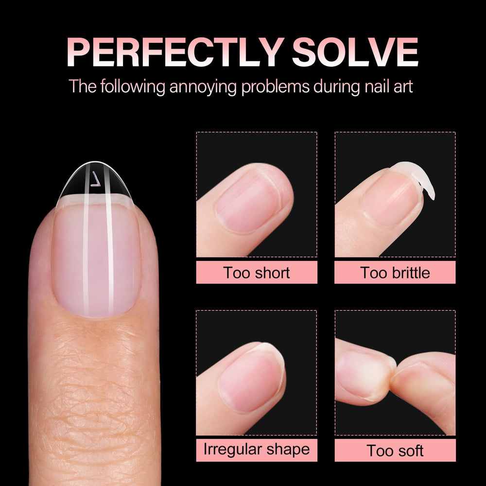AILLSA nails during application showing strong bond and seamless fit