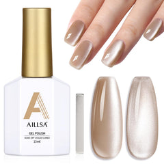 AILLSA finished manicure in setting highlighting wearable salon shine