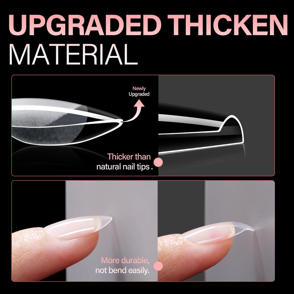 AILLSA close-up of thickened front edge, improved strength and reduced breakage