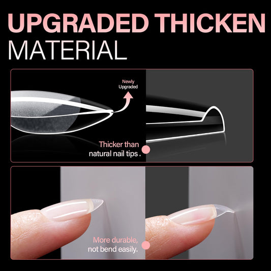 AILLSA close-up of thickened front edge, improved strength and reduced breakage