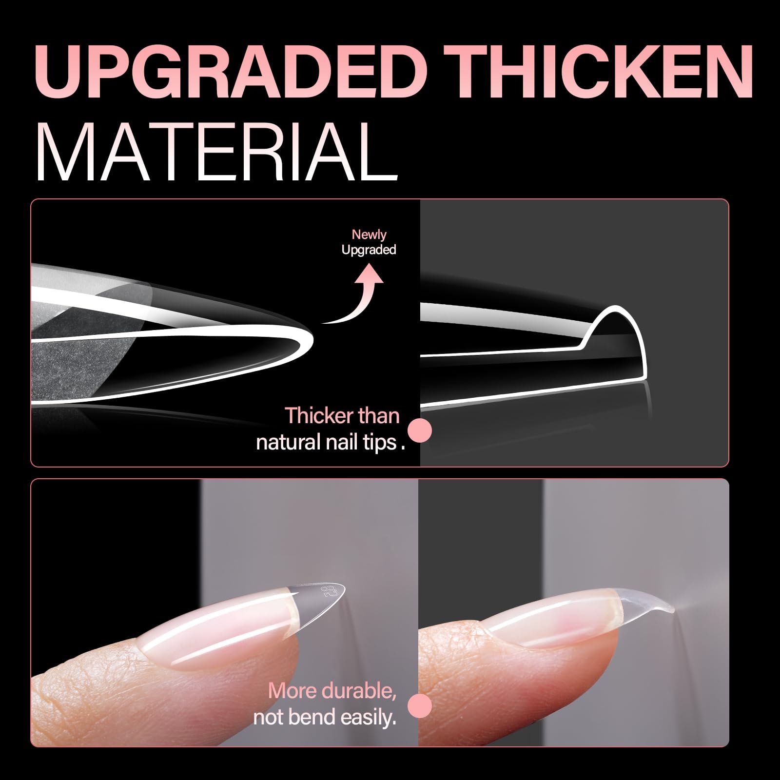 AILLSA close-up of thickened front edge demonstrating stronger durability