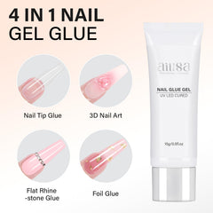 AILLSA cured nails under lamp illustrating fast 60-second firm hold