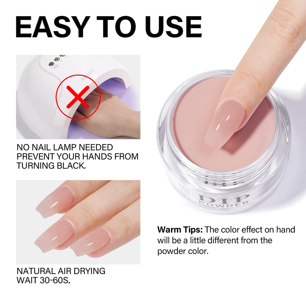 AILLSA finished nails close-up displaying glossy salmon nude sheen and durable look