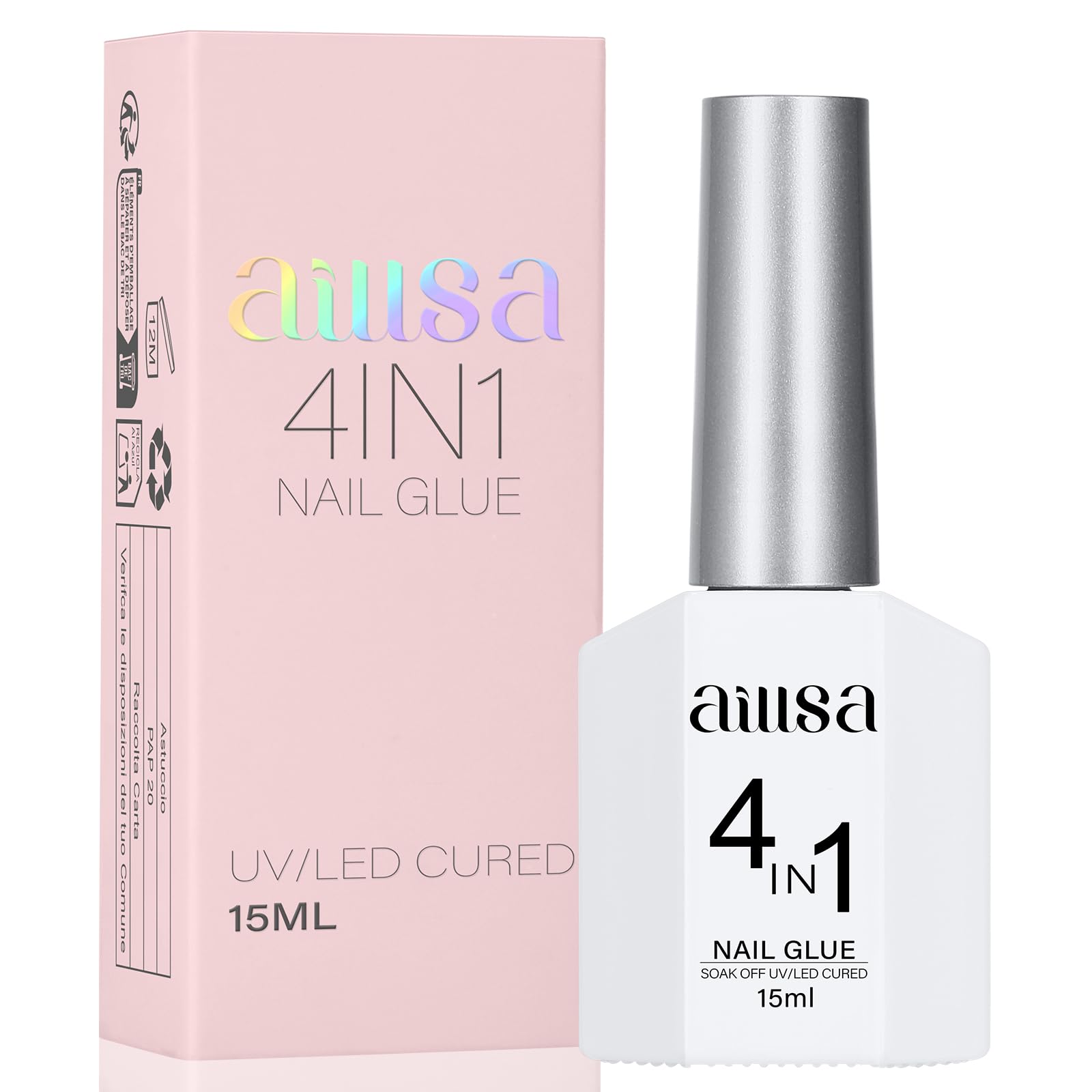 AILLSA finished nails lifestyle shot showing durable acrylic tips and polished look