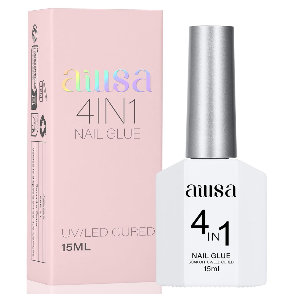 AILLSA finished nails lifestyle shot showing durable acrylic tips and polished look