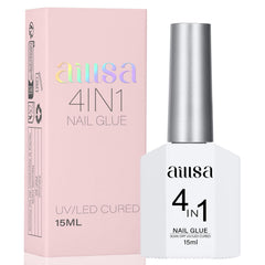 AILLSA finished nails lifestyle shot showing durable acrylic tips and polished look
