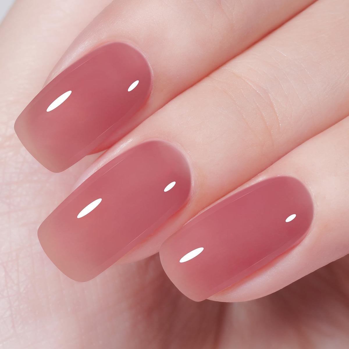 AILLSA front bottle view showing dark pink jelly polish, highlights salon-ready finish