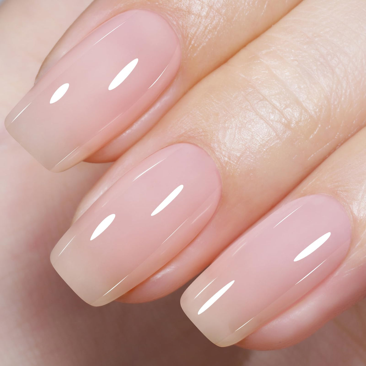 AILLSA front bottle milky pink showing translucent gel polish for easy layering