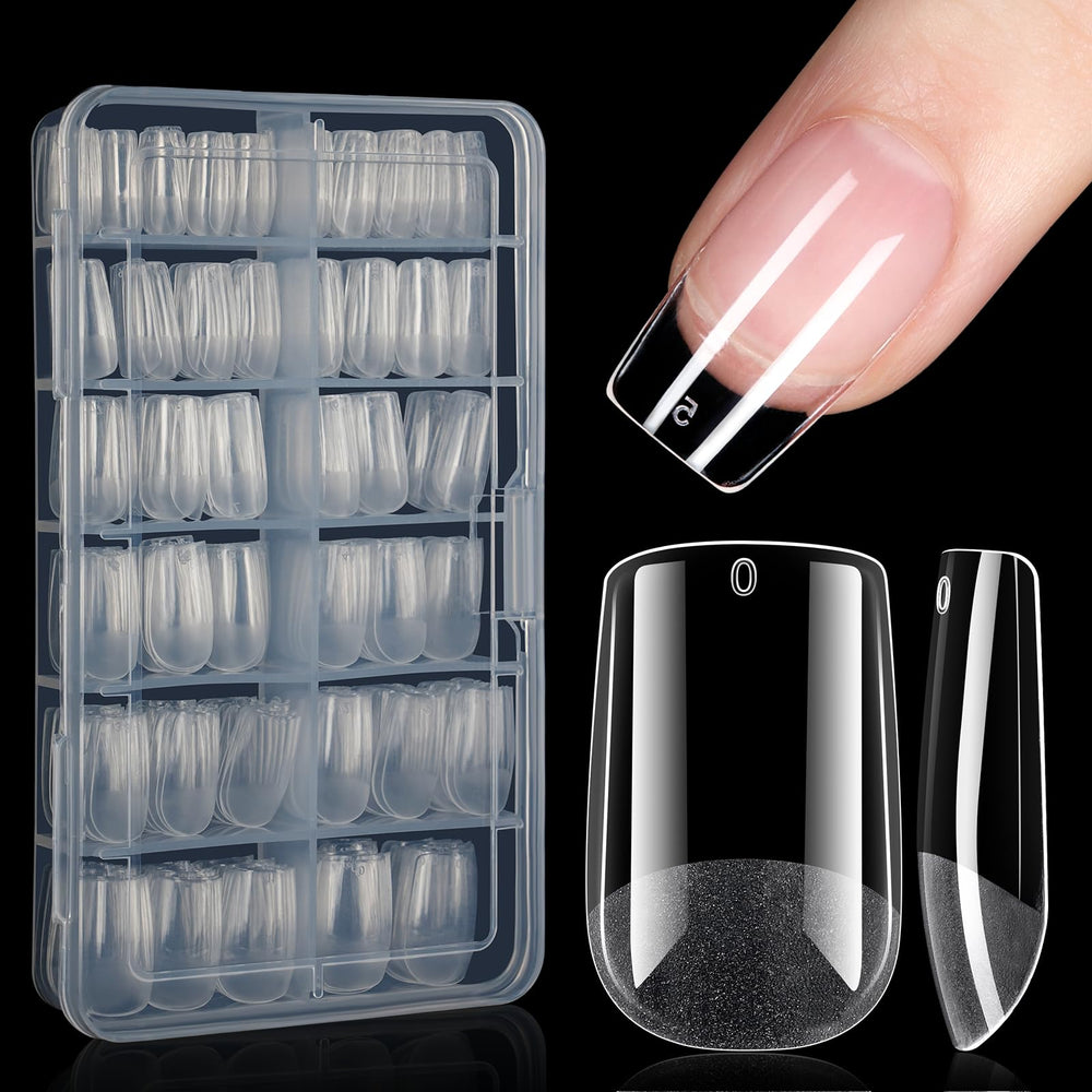 AILLSA front packaging showing 216-piece kit and short square tips