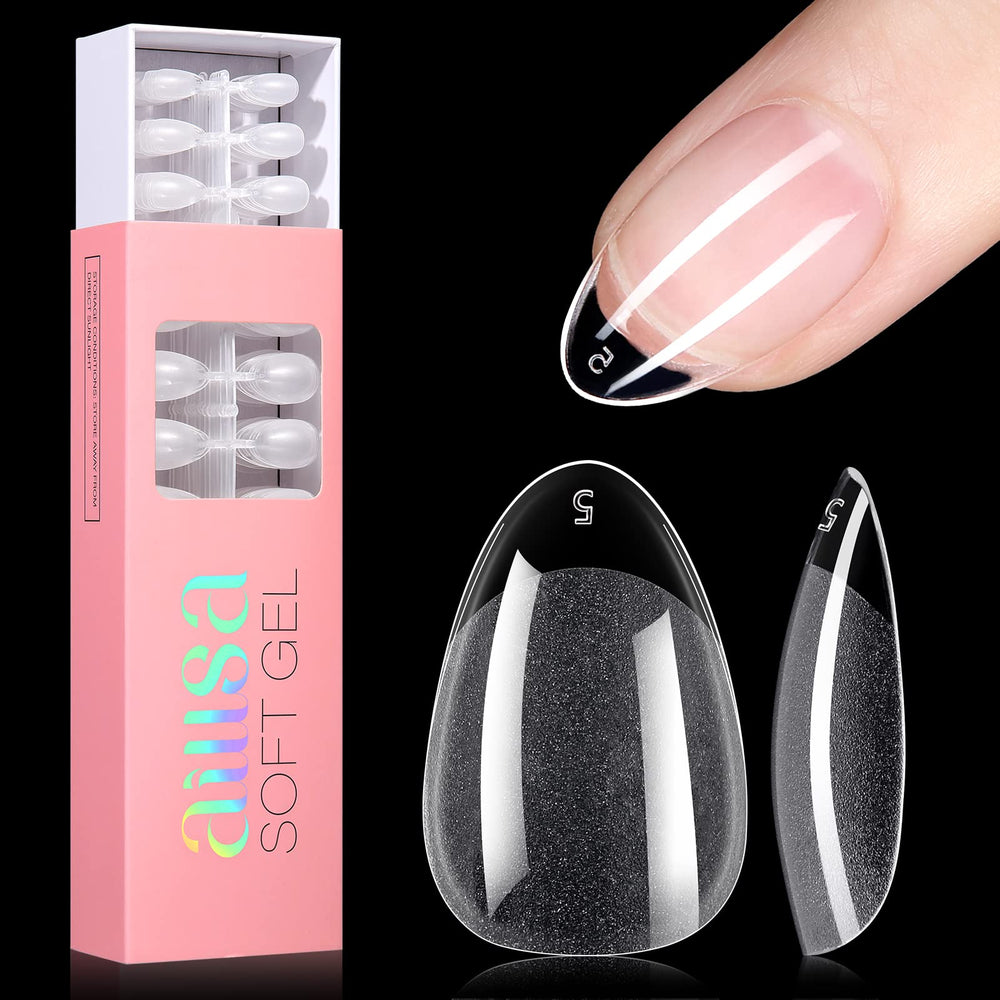 AILLSA front packaging showing full 360pcs set and almond shape benefit