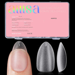 AILLSA front packaging of 450 short almond tips showing full kit benefit