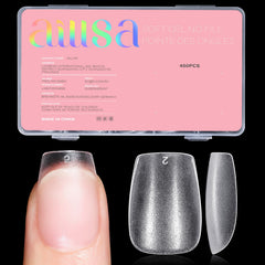 AILLSA clear front packaging showing 450 nail tips for easy selection
