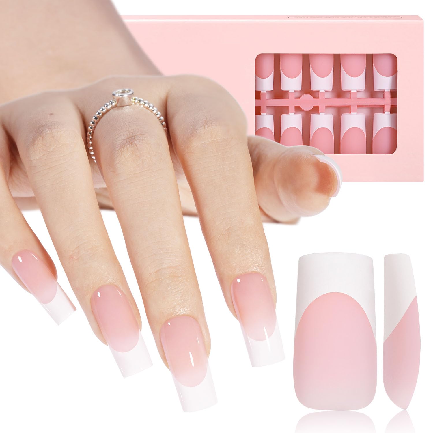 AILLSA front packaging showing 180-piece French gel nail tips ready to use