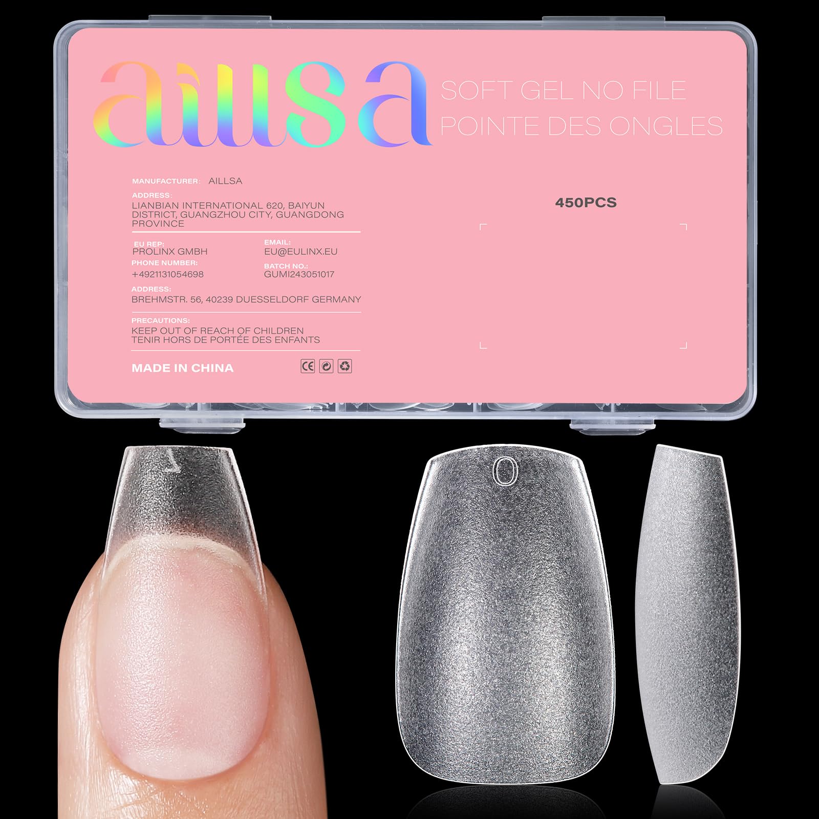 AILLSA front packaging with 450 pieces showing complete set and convenience