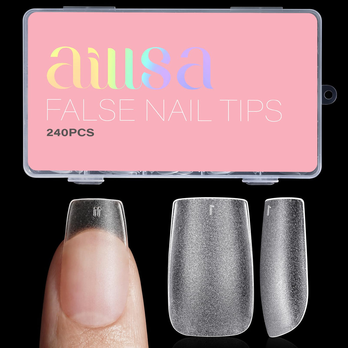 AILLSA front packaging showing full 240-piece set and pink box, useful for gifting