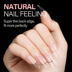AILLSA nails being applied illustrating quick home manicure benefit