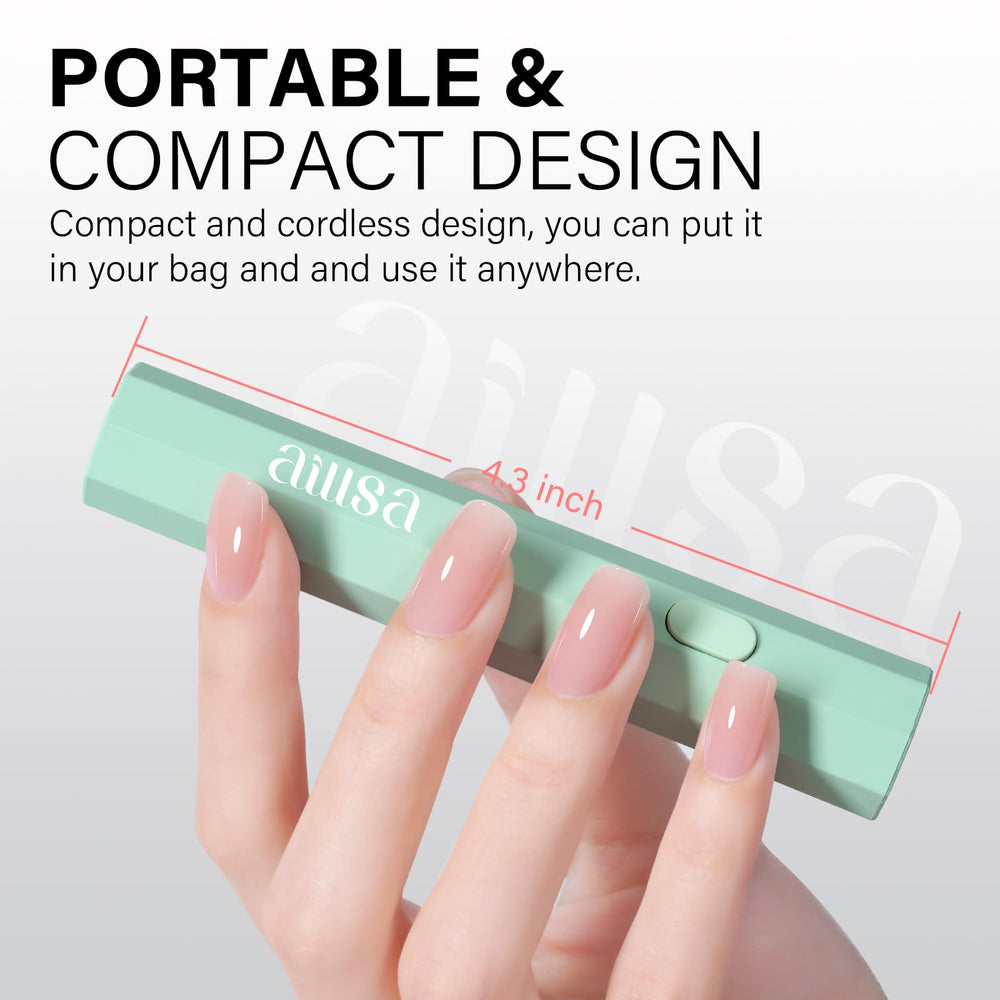 AILLSA curing a single finger showcasing fast targeted gel drying