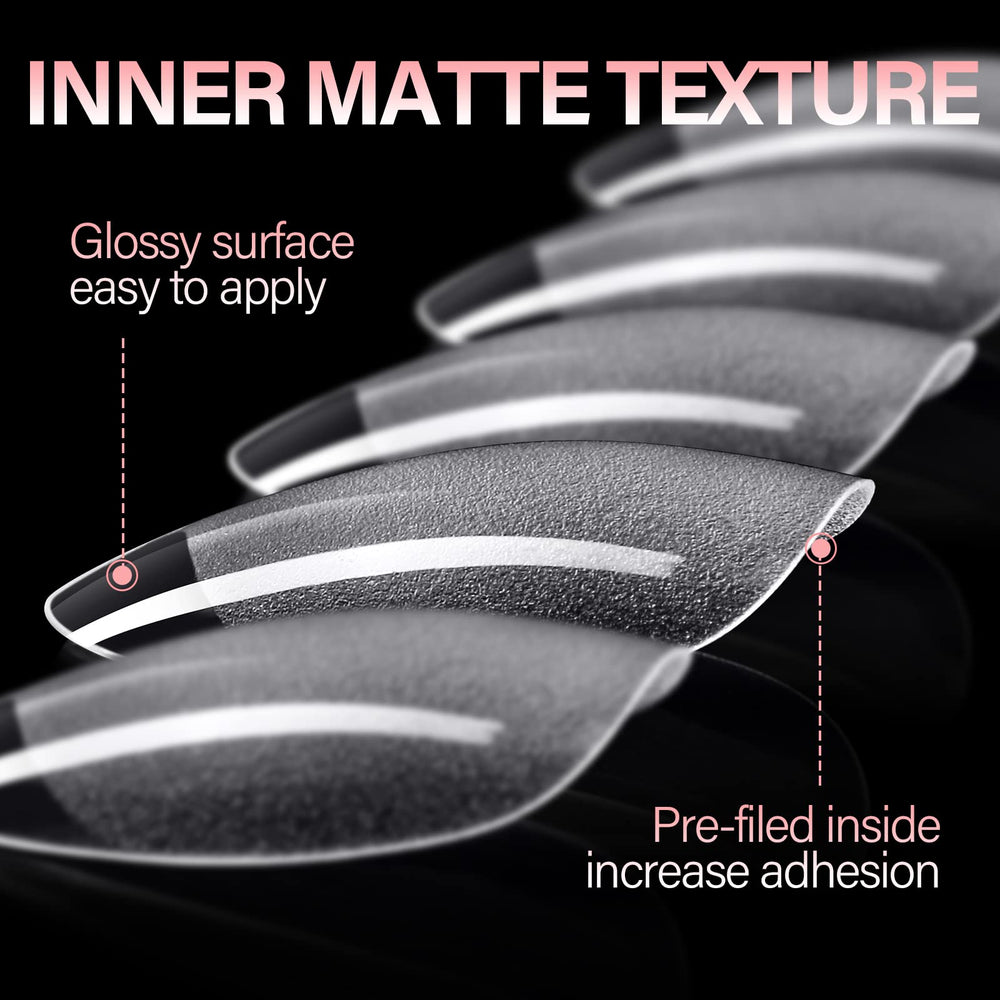 AILLSA inner frosted texture close-up improving glue grip and fit