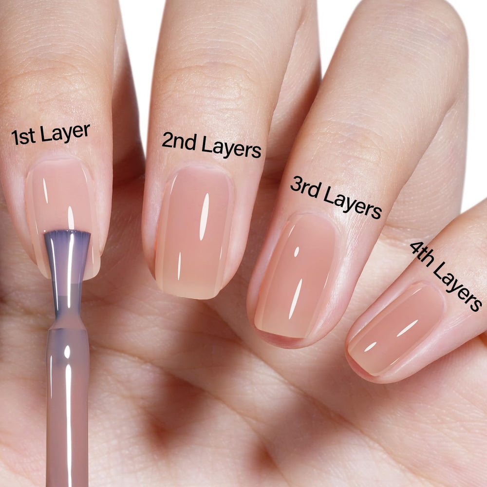 AILLSA in-salon application showing cured nails and professional-looking shine