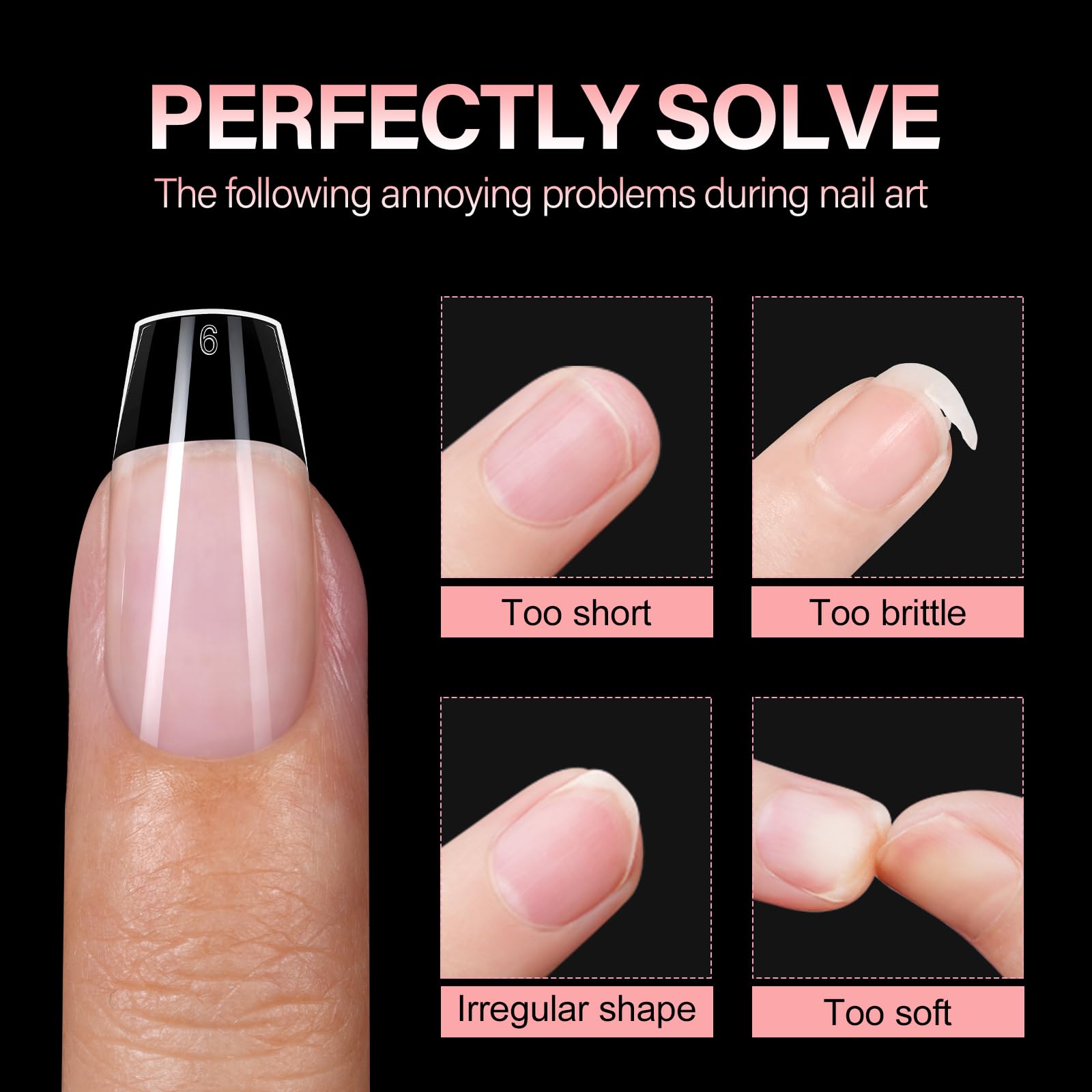 AILLSA hands wearing finished short coffin tips illustrating comfortable everyday wear