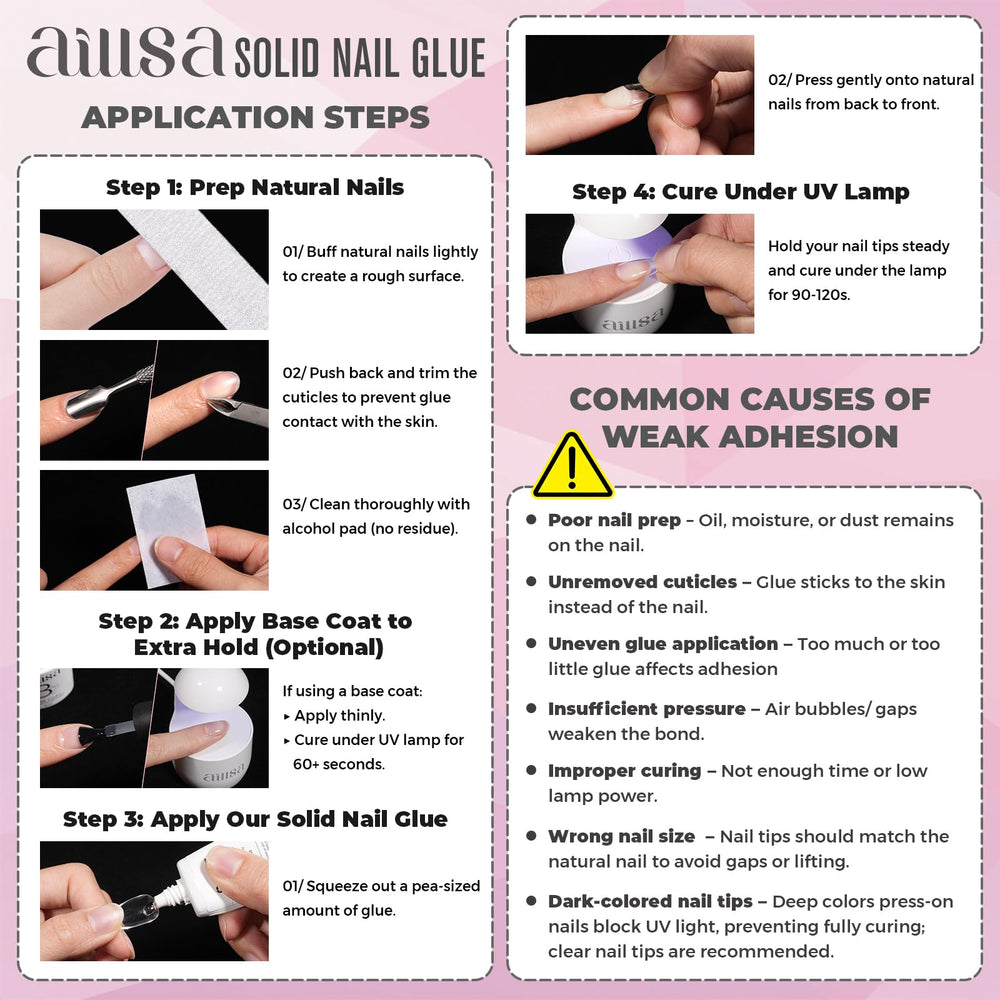 AILLSA lifestyle manicure setting showing natural finish and neat seam