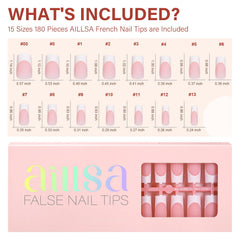 AILLSA lifestyle shot of French tip nails worn at a wedding to show elegance