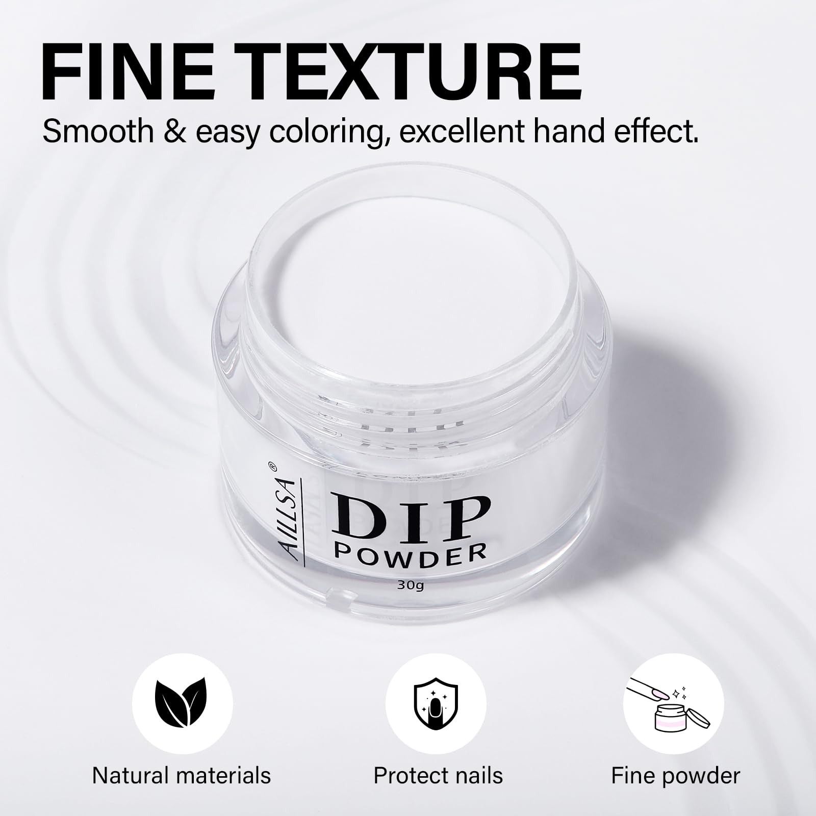 AILLSA powder application with brush demonstrating easy at-home use benefit