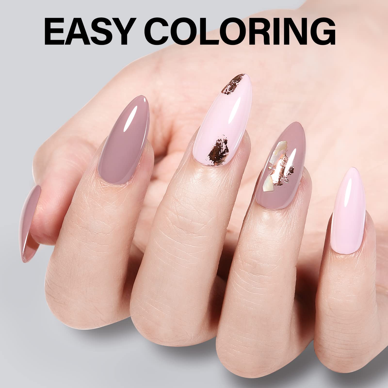 AILLSA polished finish example showing how tips accept color evenly benefit