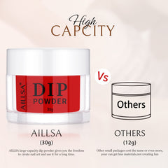 AILLSA finished nail close-up showing glossy, chip-resistant shine