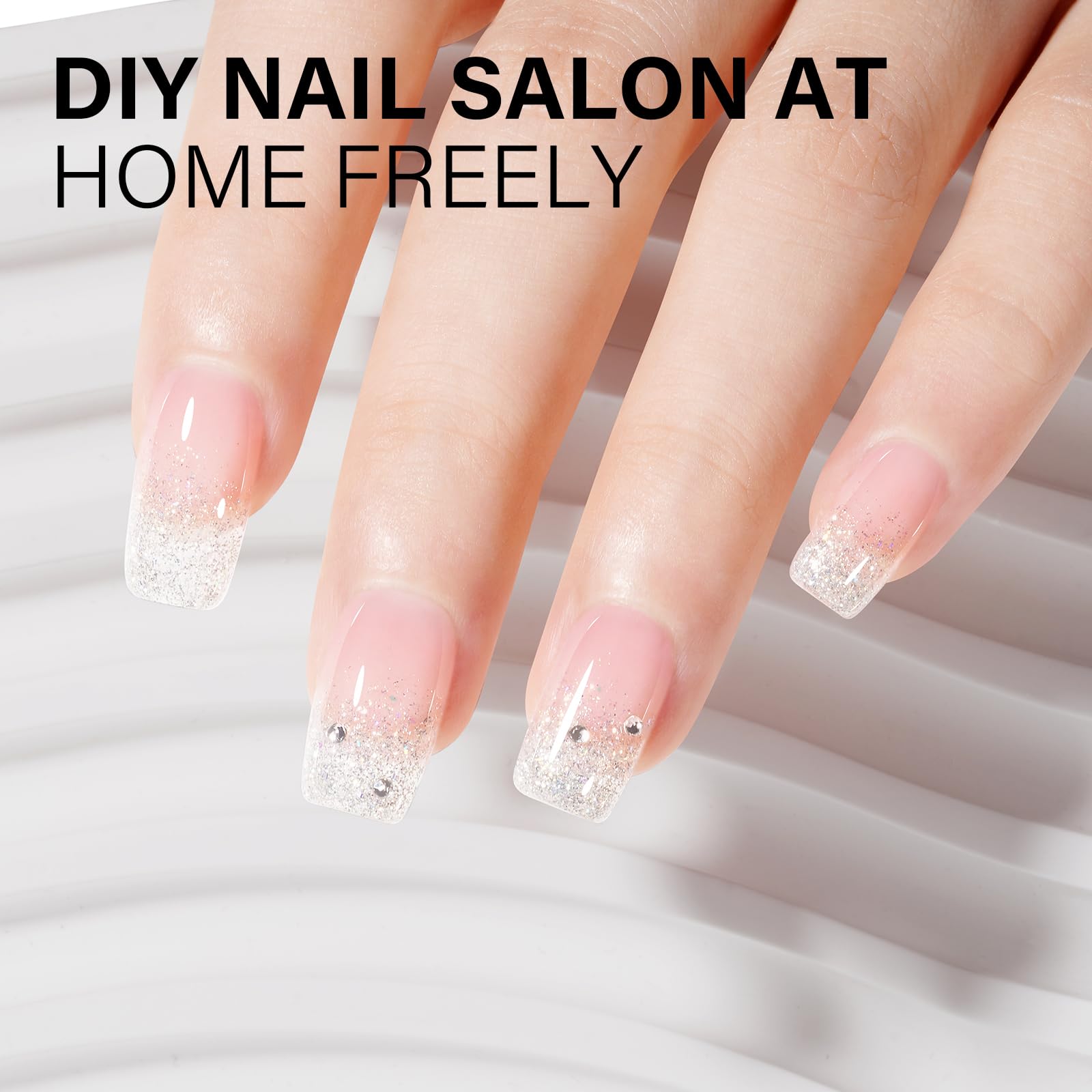AILLSA salon desk lifestyle with tools highlighting professional finish